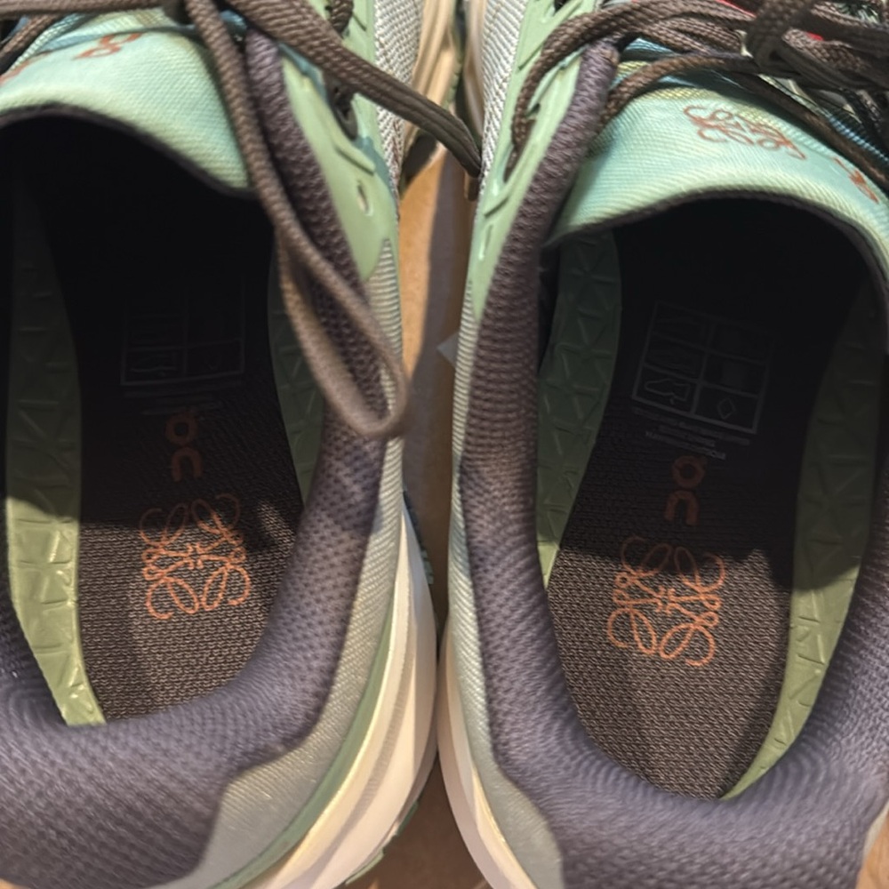 New Loewe Cloudventure Pale Green and Gray Sneakers - Picture 8 of 9